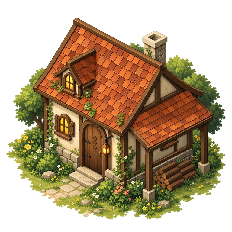Family Cottage from the in-game building catalogue